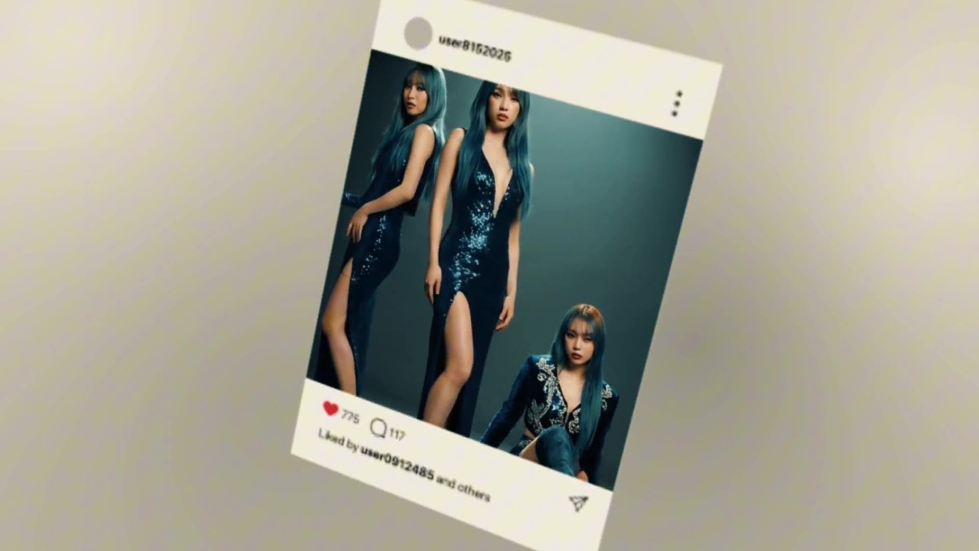 AIアイドルグループのSNSプロモーション映像